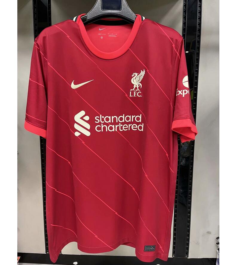 Leaked 2021/22 Liverpool Home Kit Soccer Jersey